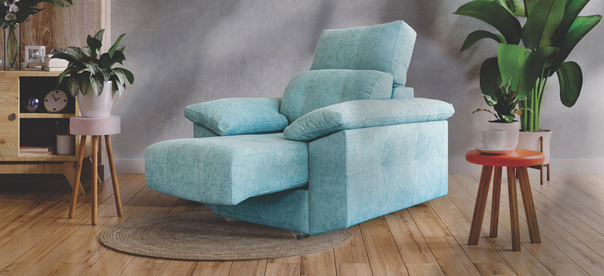 Velvet Confort Sofa Sofá Selenia